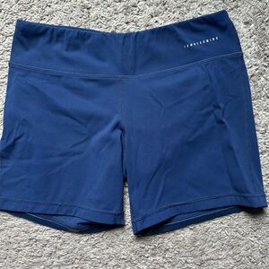 Women's Navy High-Waist Athletic Shorts